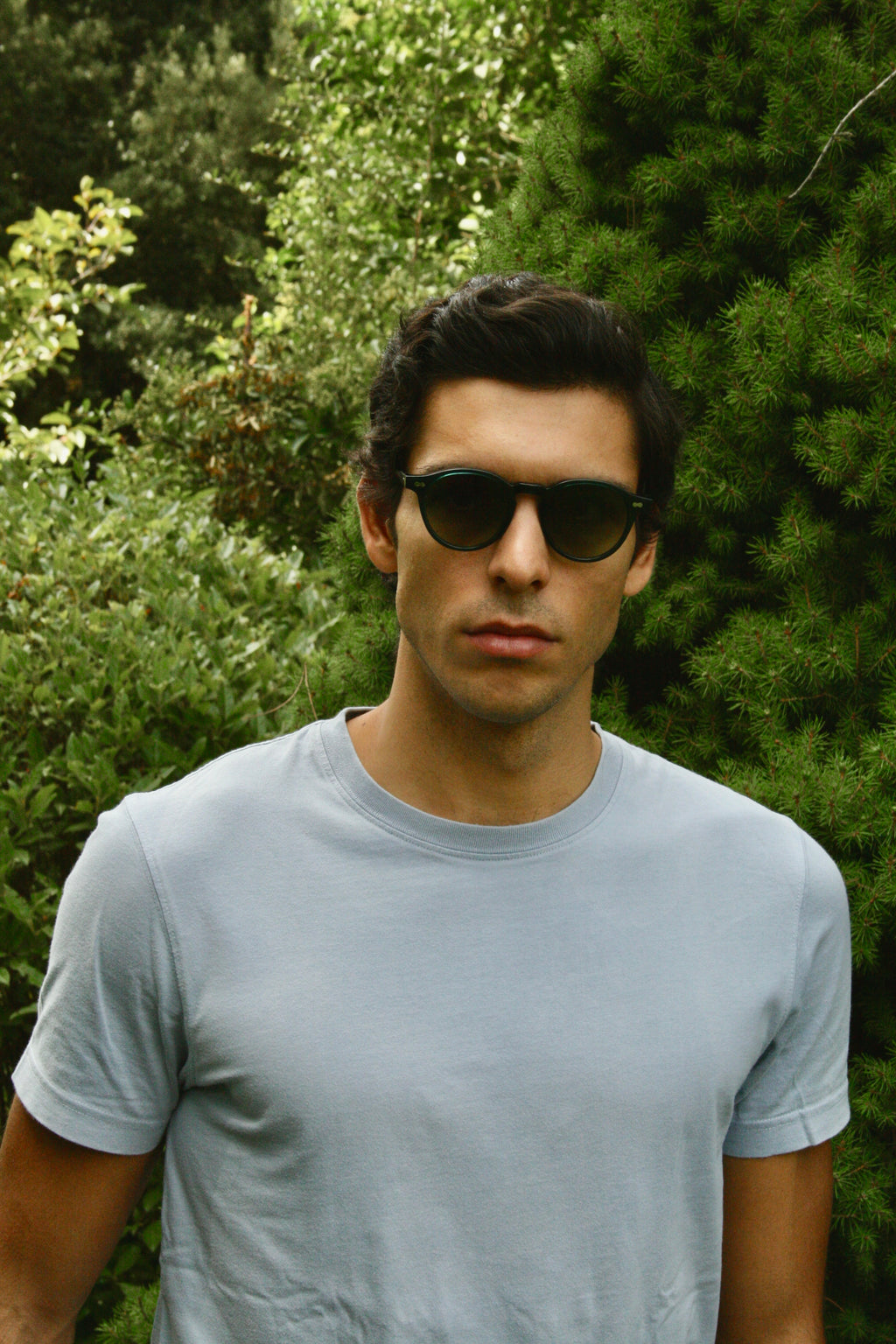 Di Capo Tourmaline sunglasses - Forest Green acetate frame detail