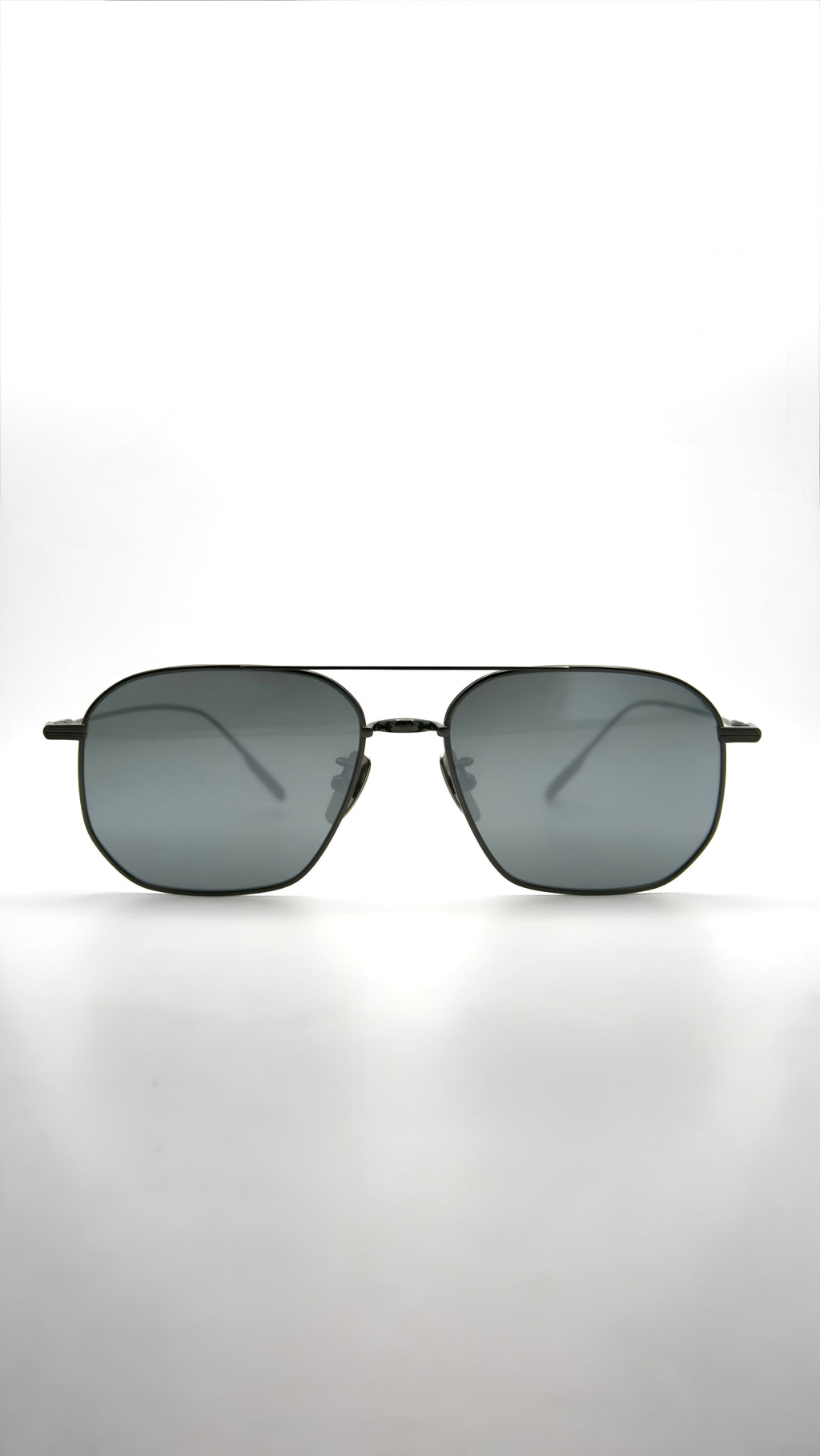 Di Capo Montana blue light glasses in Silver Green titanium