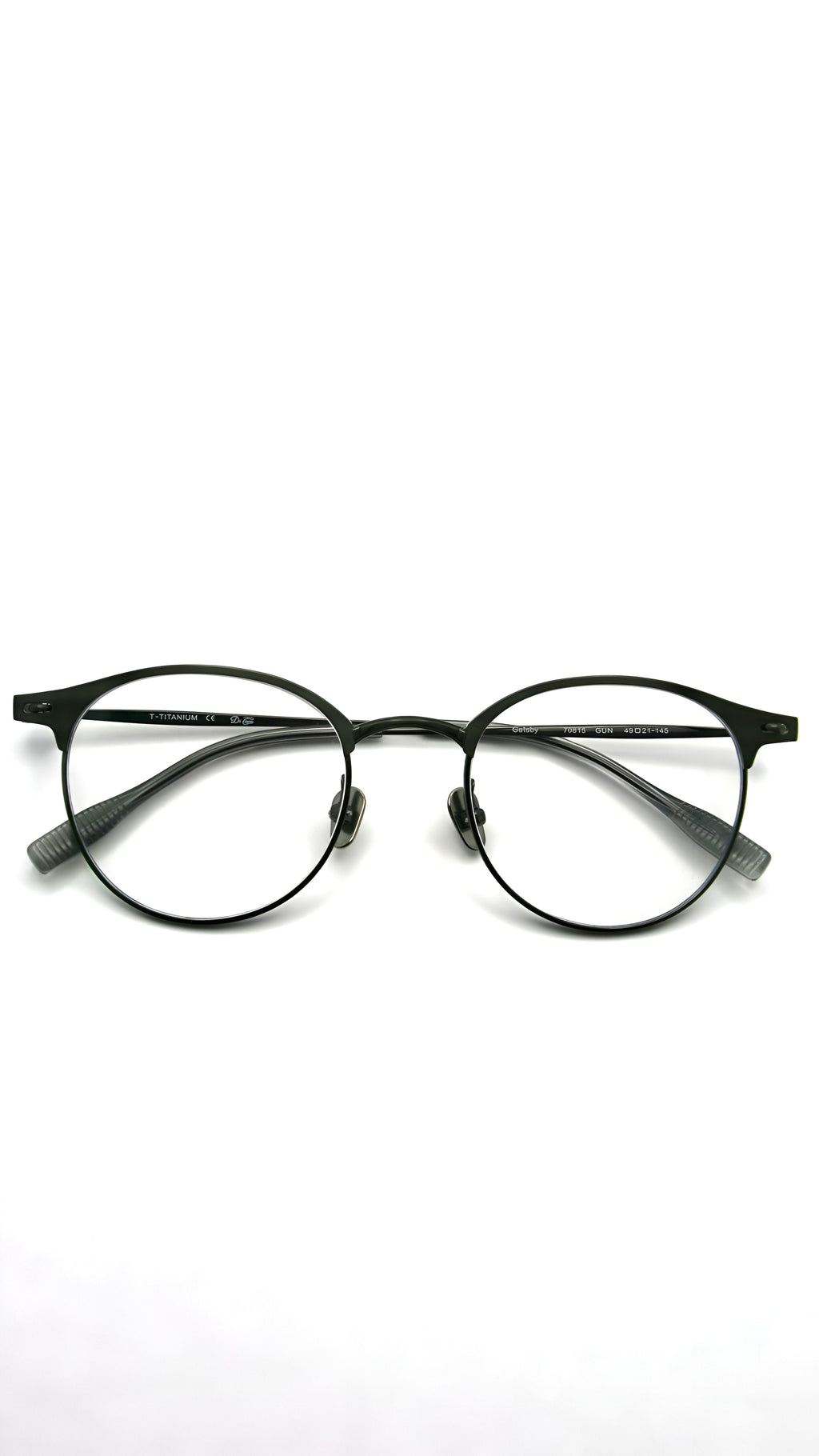 Di Capo Gatsby blue light glasses - Black titanium frame
