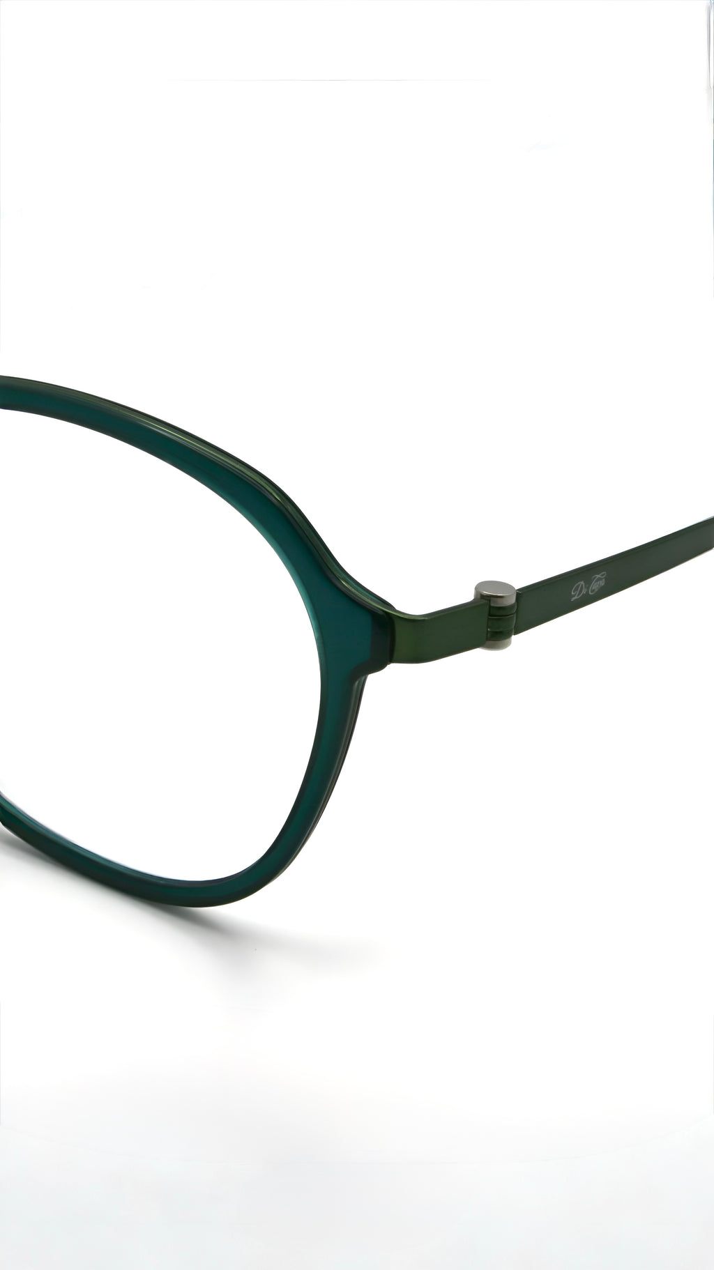 Di Capo Miranda Green blue light glasses - titanium frame