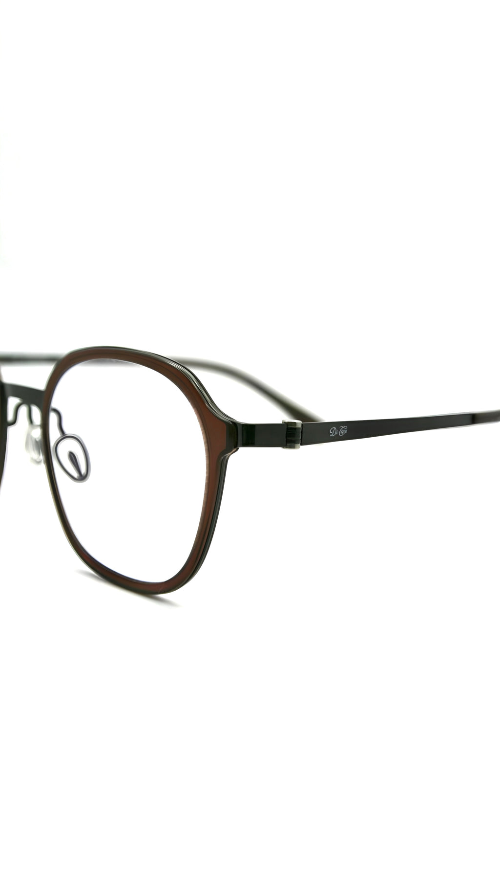 Miranda Green titanium blue light glasses - Di Capo