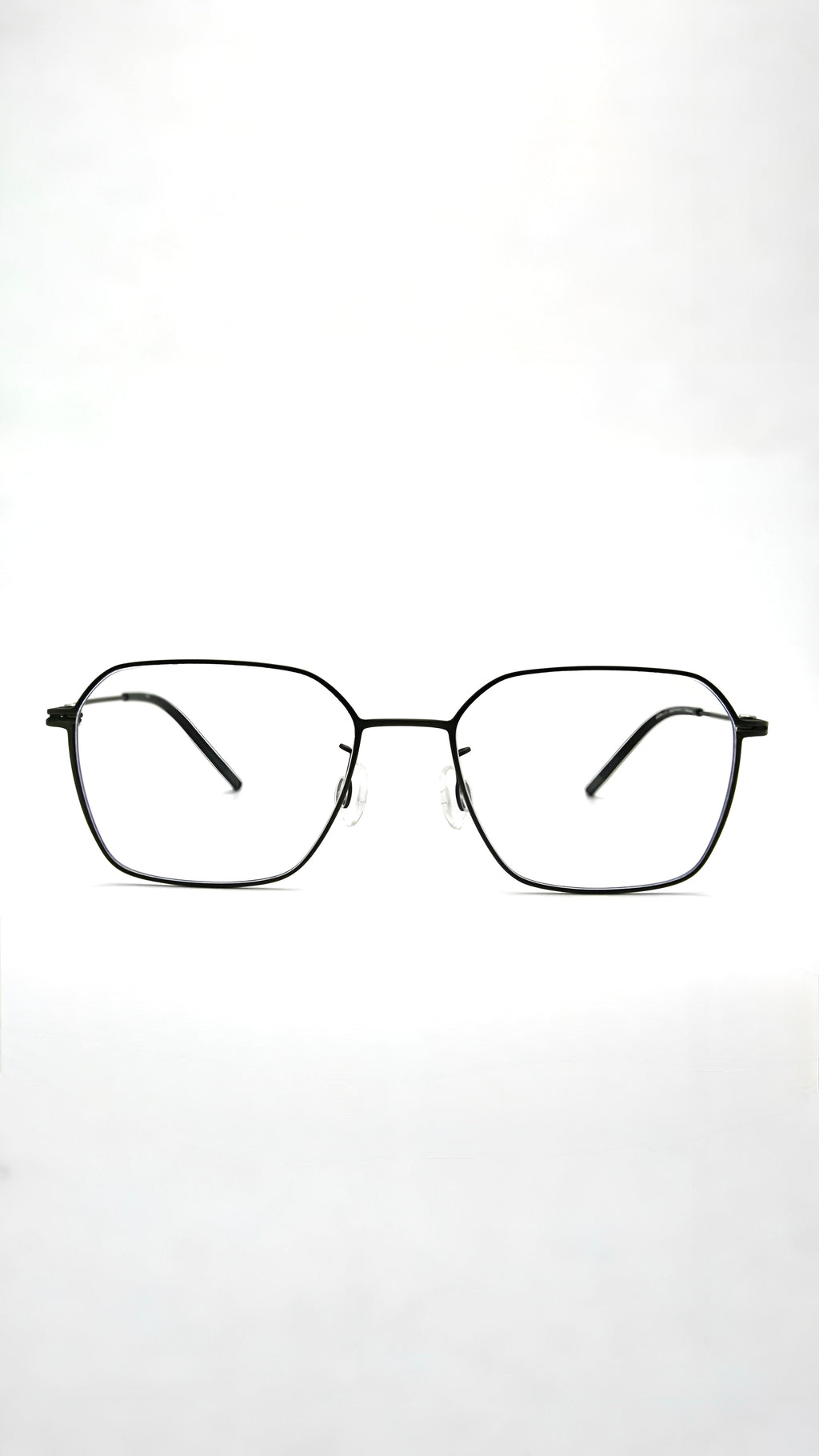 Di Capo Gekko blue light glasses in Silver titanium