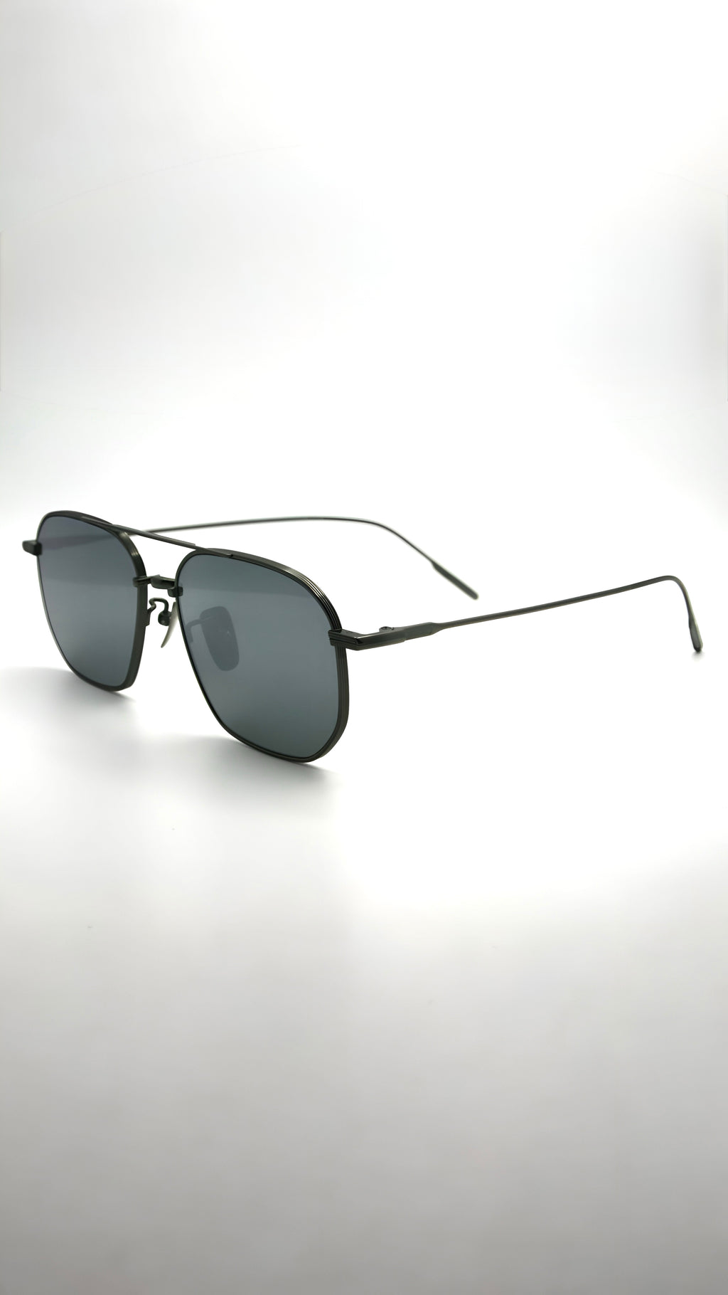 Montana Silver Green titanium blue light glasses - Di Capo