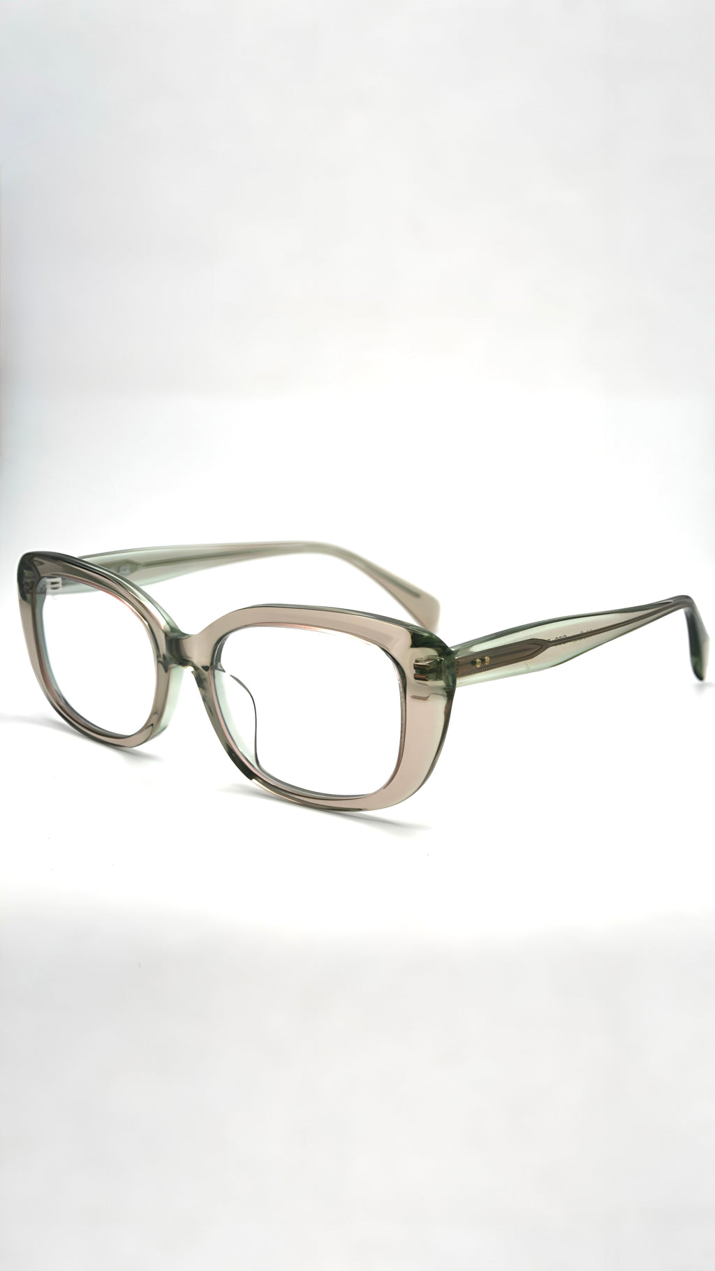 Di Capo Holbox sunglasses - Olive Green acetate frame detail