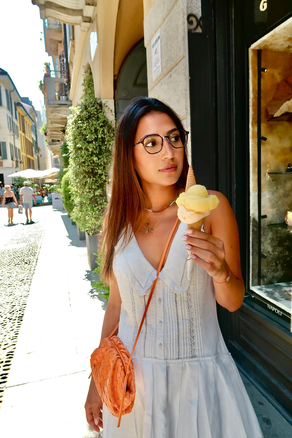 Miranda by Di Capo - Green titanium blue light glasses
