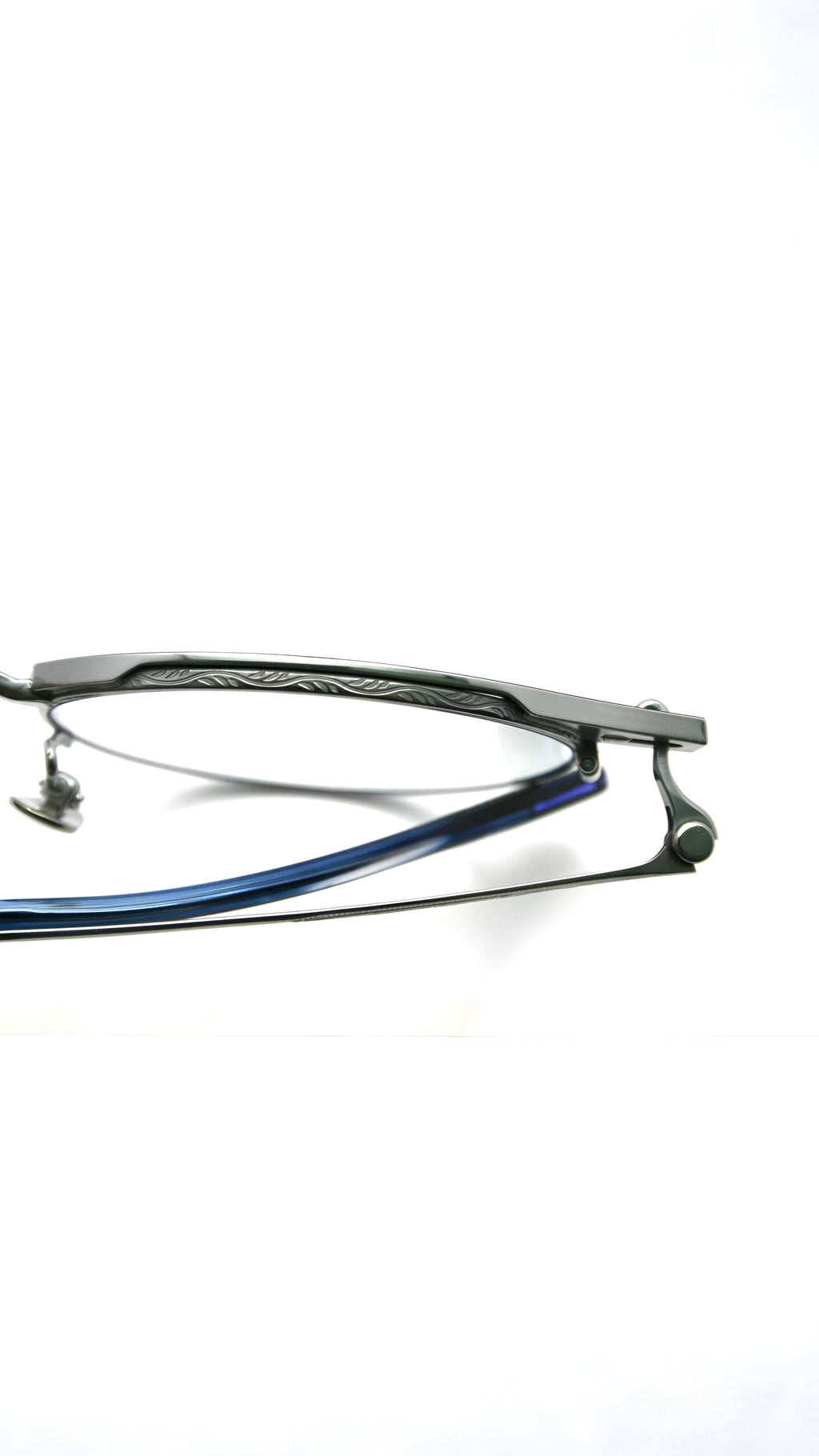 Di Capo Gatsby blue light glasses - Grey titanium frame