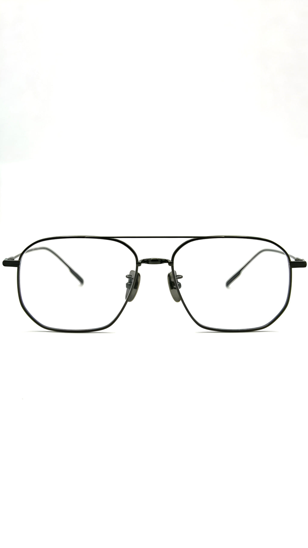 Di Capo Montana blue light glasses in Silver titanium