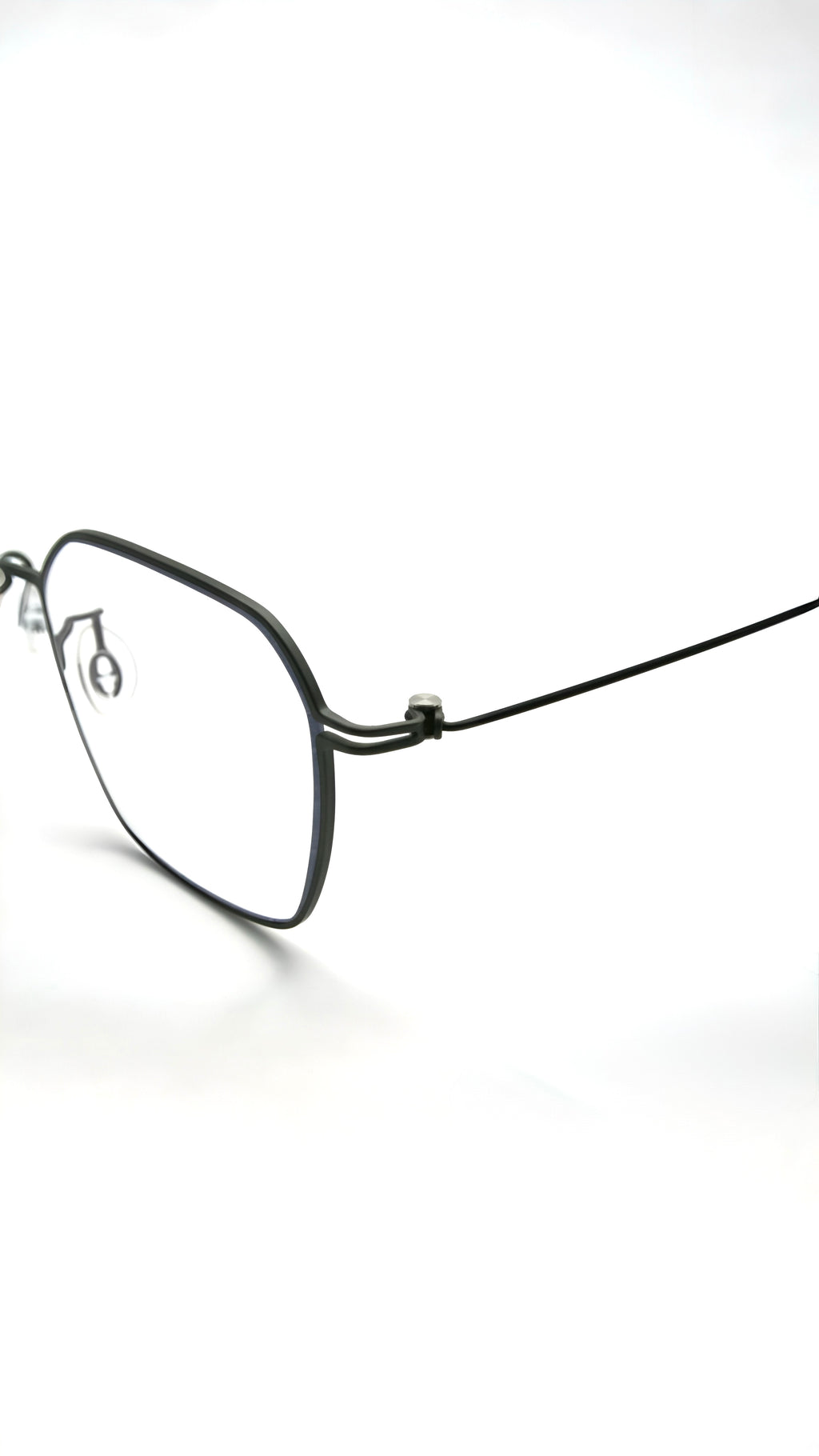 Di Capo Gekko Silver blue light glasses - titanium frame