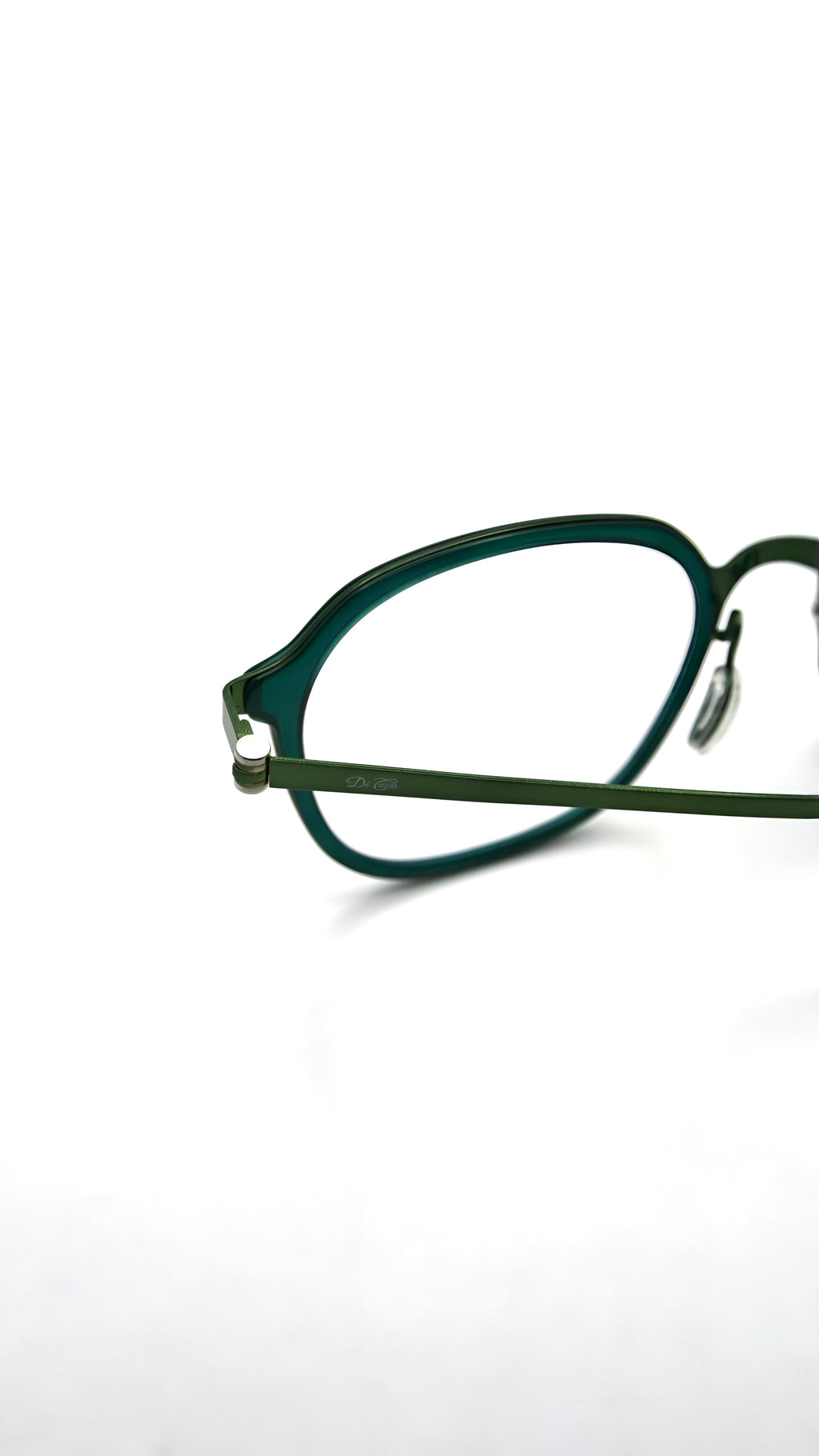 Di Capo Miranda blue light glasses - Green titanium frame