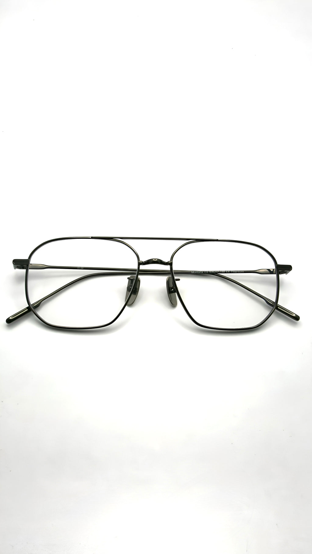 Di Capo Montana blue light glasses - Silver titanium frame