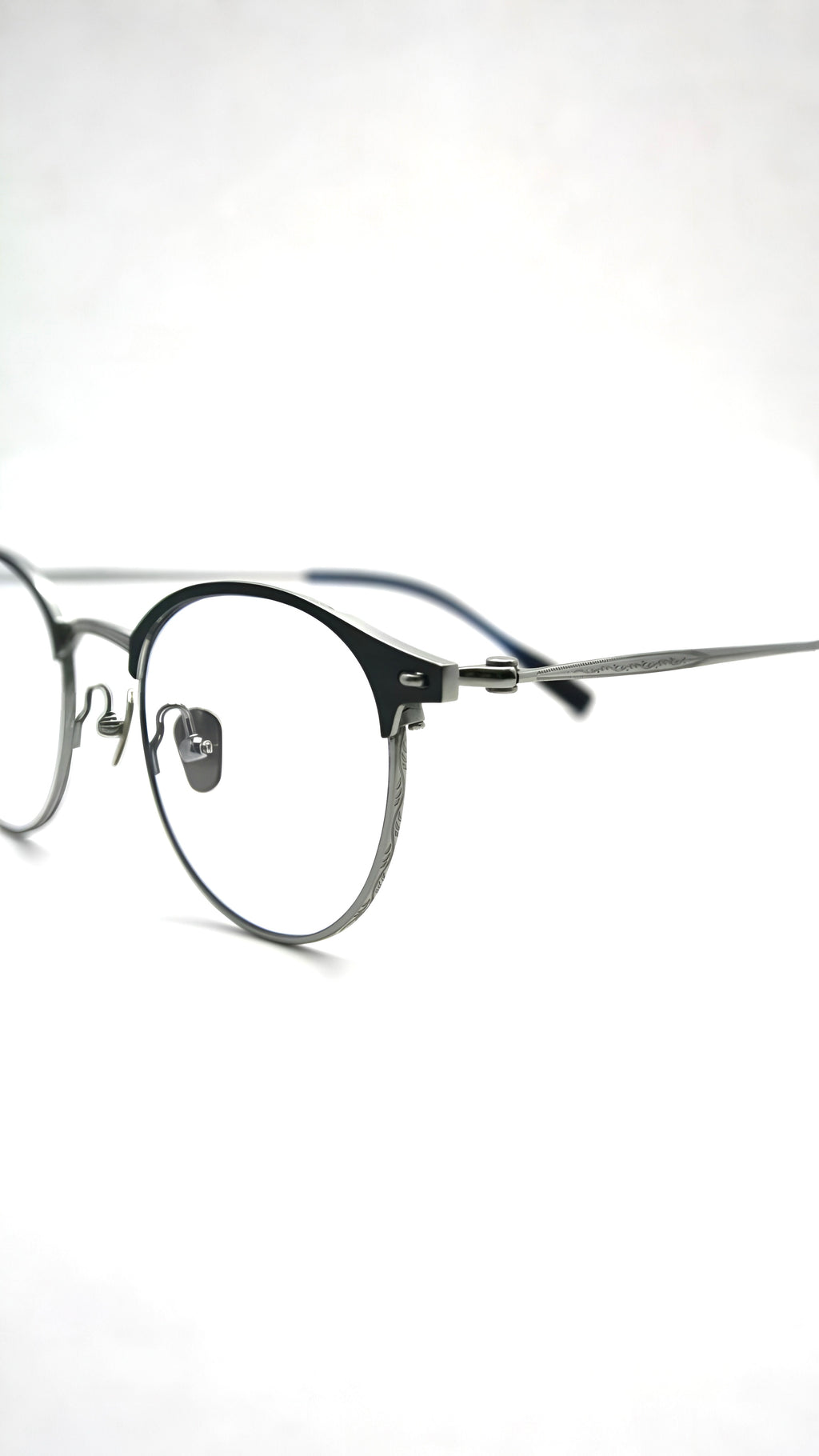 Di Capo Gatsby Grey blue light glasses - titanium frame