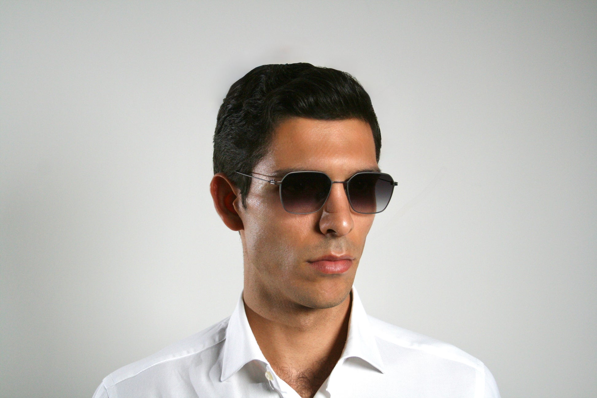 Di Capo Gekko blue light glasses - Black titanium frame