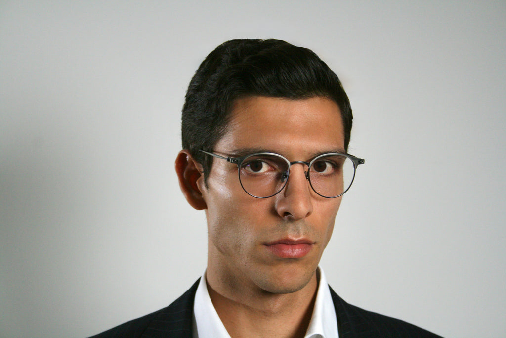 Gatsby by Di Capo - Black titanium blue light glasses
