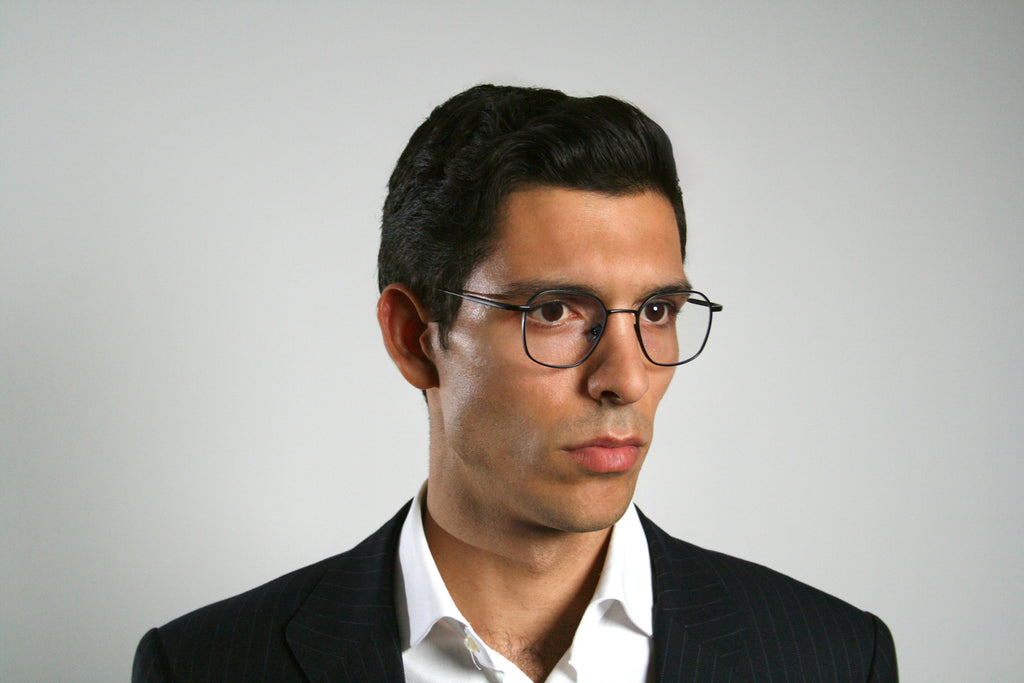 Di Capo Shelby Silver blue light glasses - titanium frame