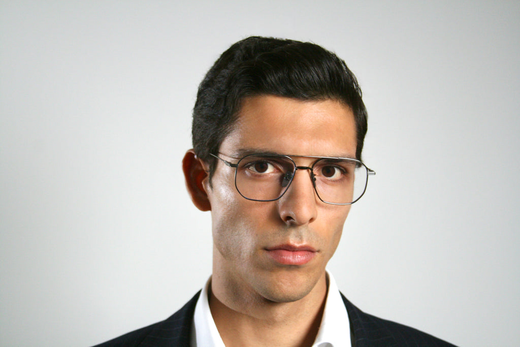 Di Capo Montana Silver blue light glasses - titanium frame