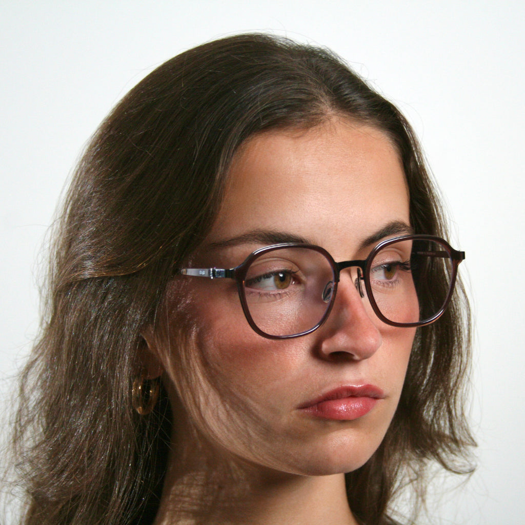 Di Capo Miranda blue light glasses - Green titanium frame