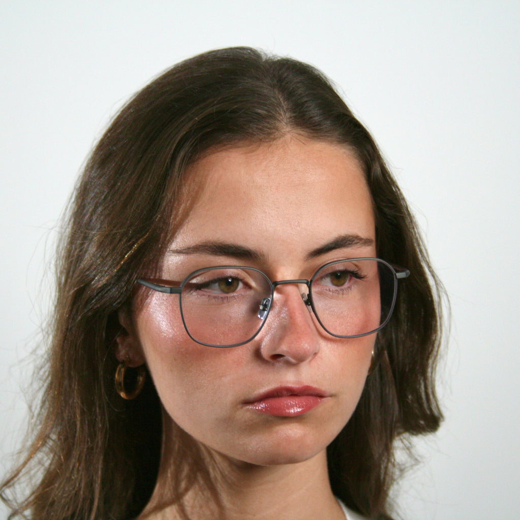 Shelby by Di Capo - Silver titanium blue light glasses