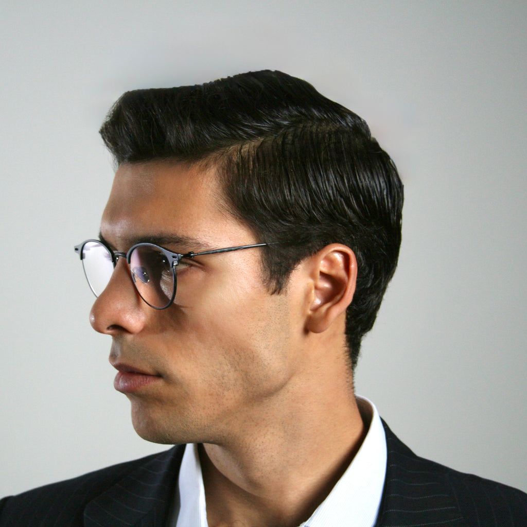 Gatsby by Di Capo - Silver titanium blue light glasses