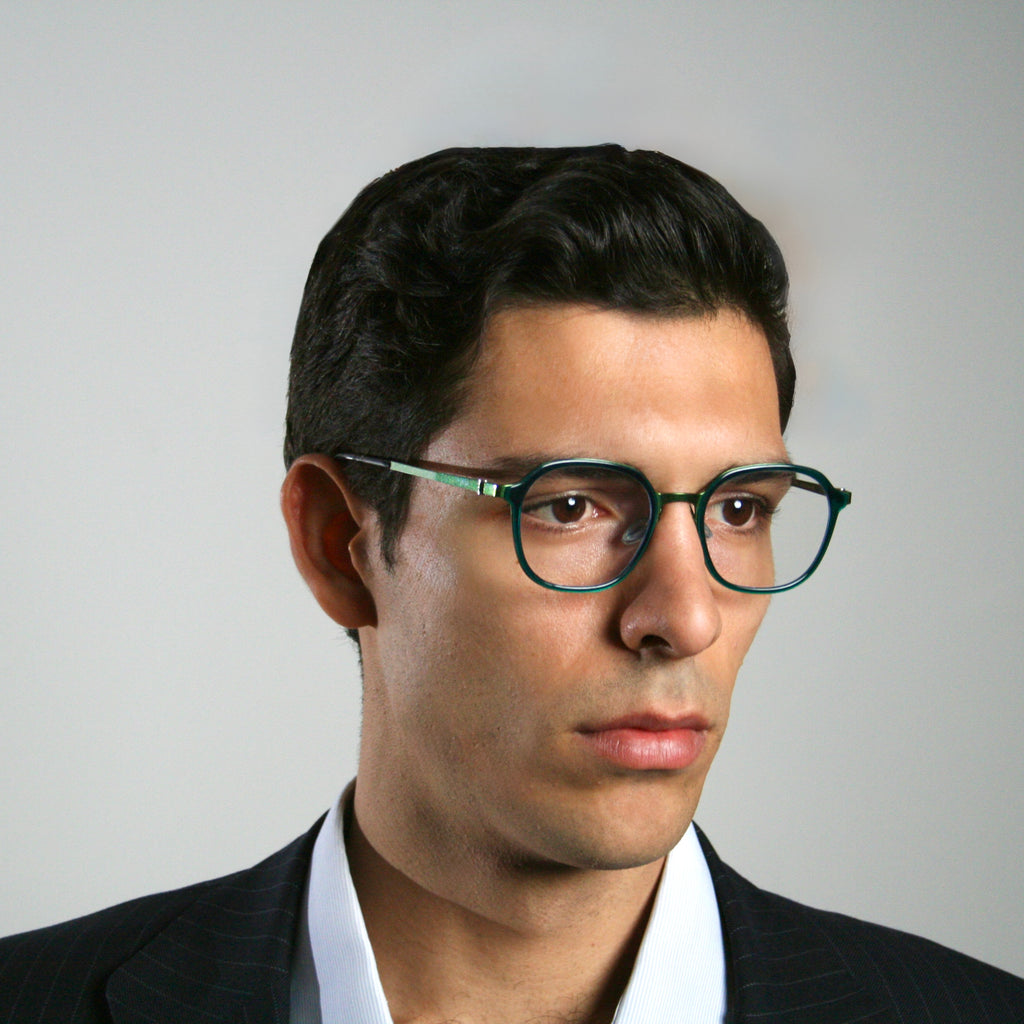 Di Capo Miranda Green - premium titanium blue light glasses