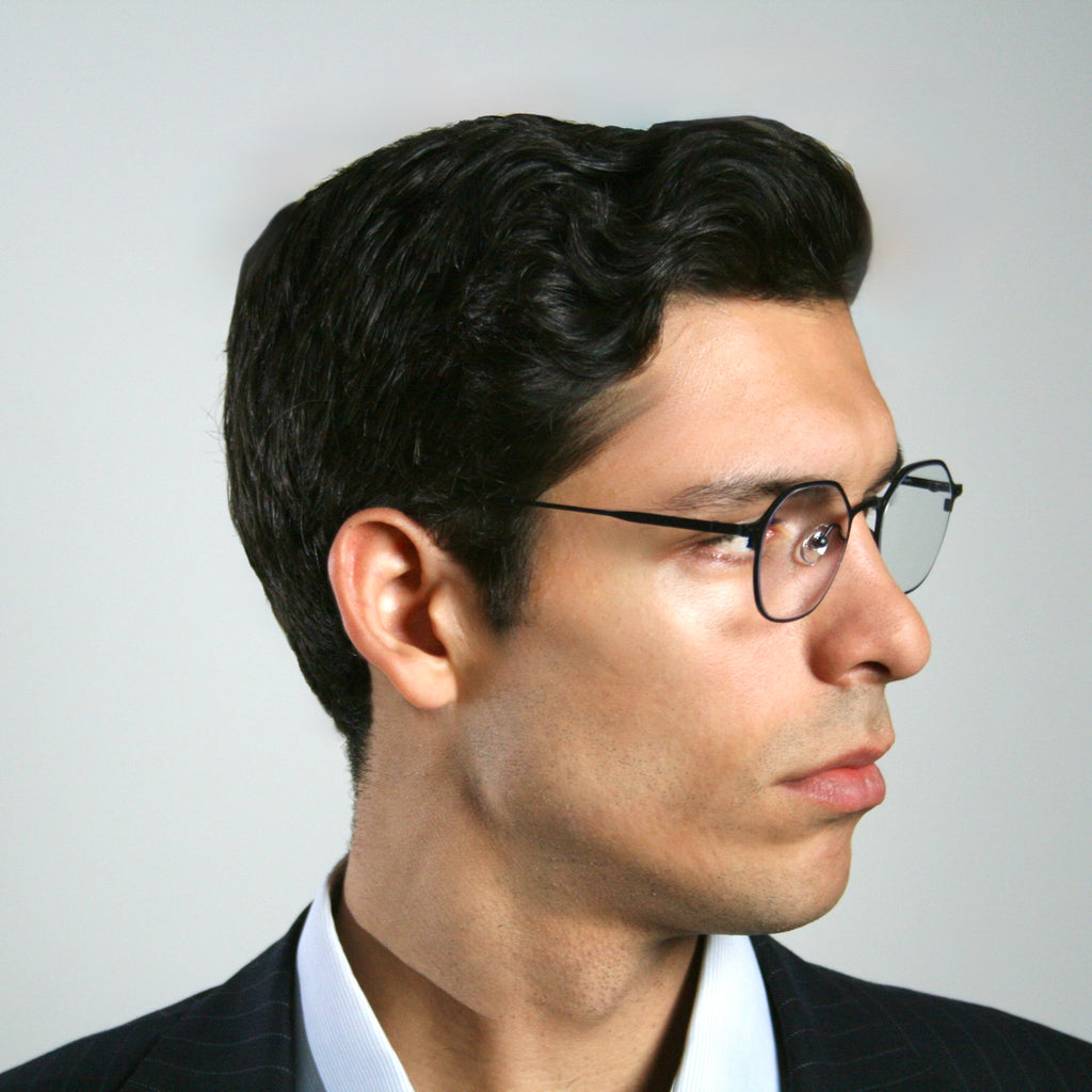 Belfort blue light glasses in Black - Di Capo eyewear