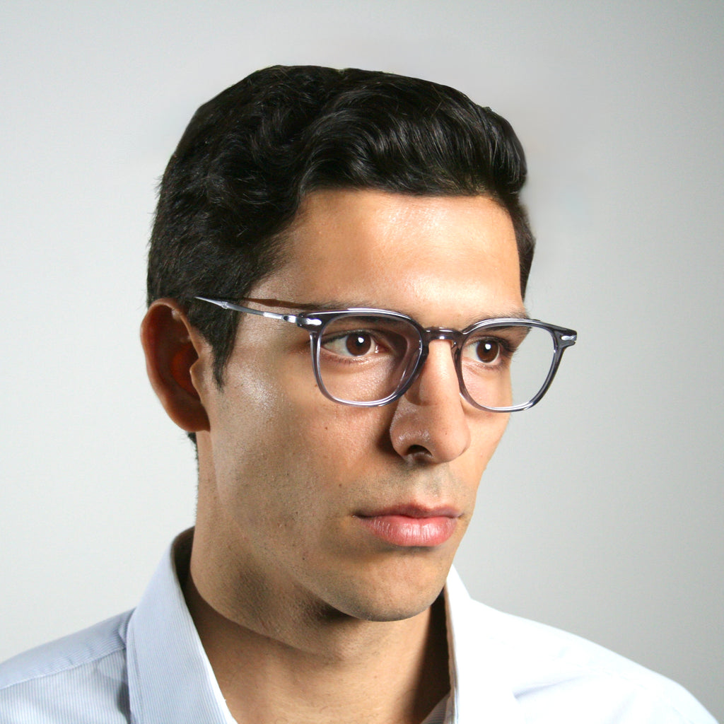 Di Capo Bond Clear blue light glasses - titanium frame