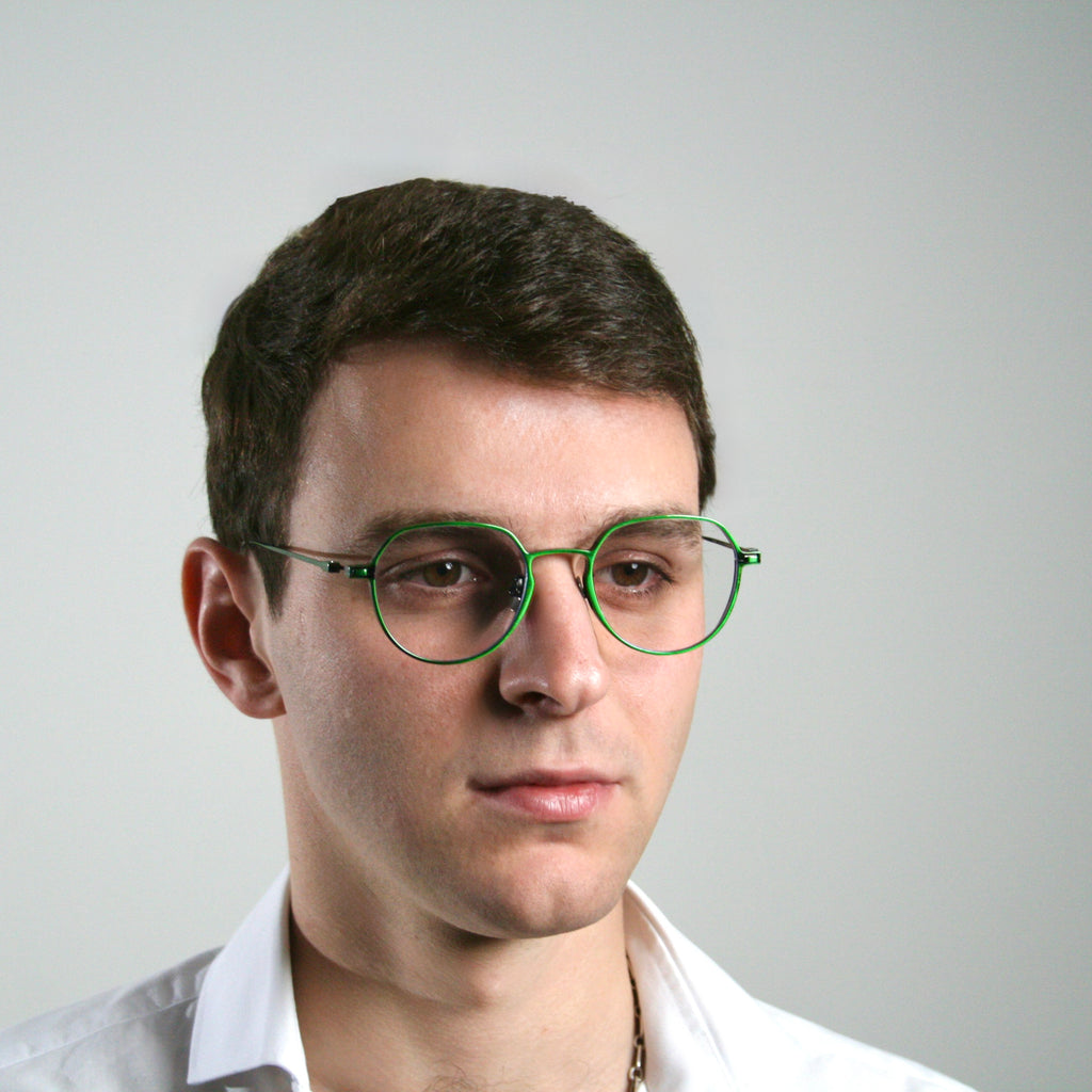 Di Capo Vesper blue light glasses - Clear titanium frame