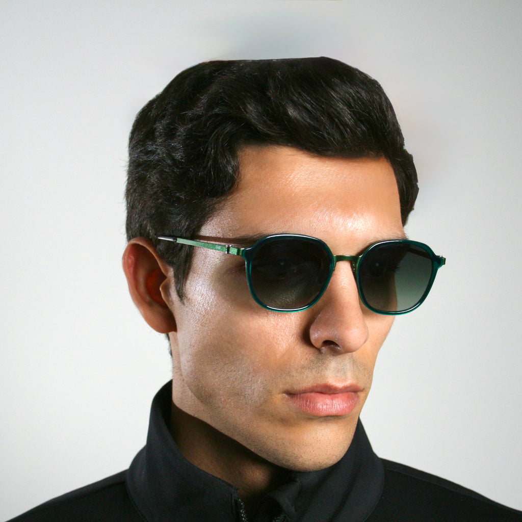 Miranda by Di Capo - Green acetate blue light glasses