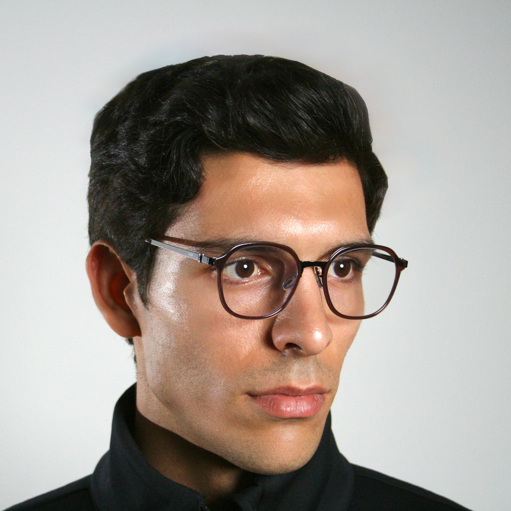 Di Capo Miranda Green blue light glasses - titanium frame