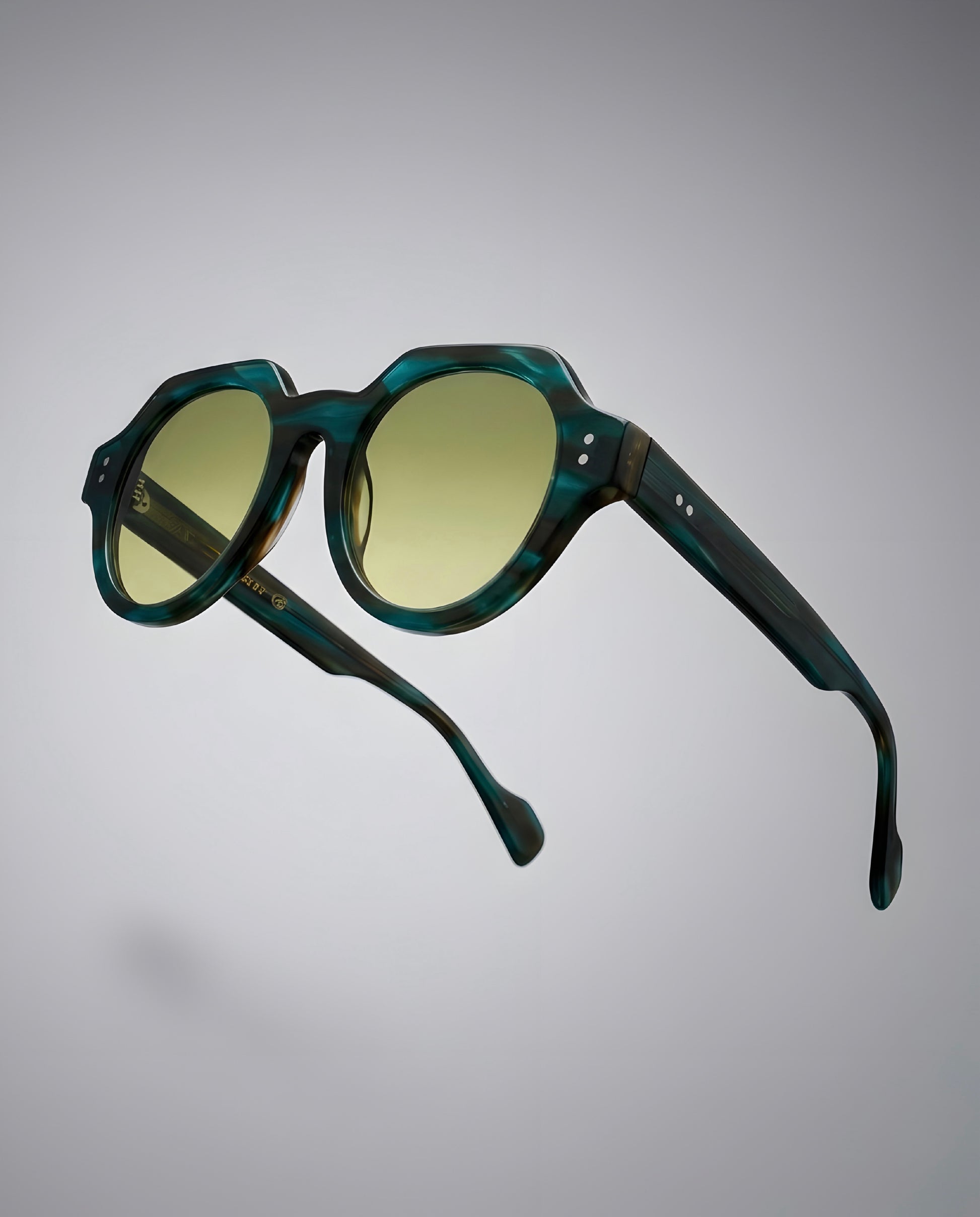 Atitlan Green acetate frame - Di Capo sunglasses