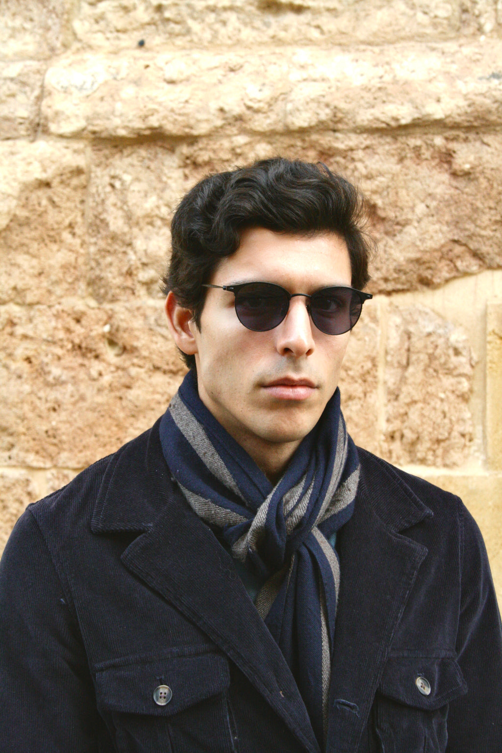 Di Capo Gatsby Blue blue light glasses - titanium frame
