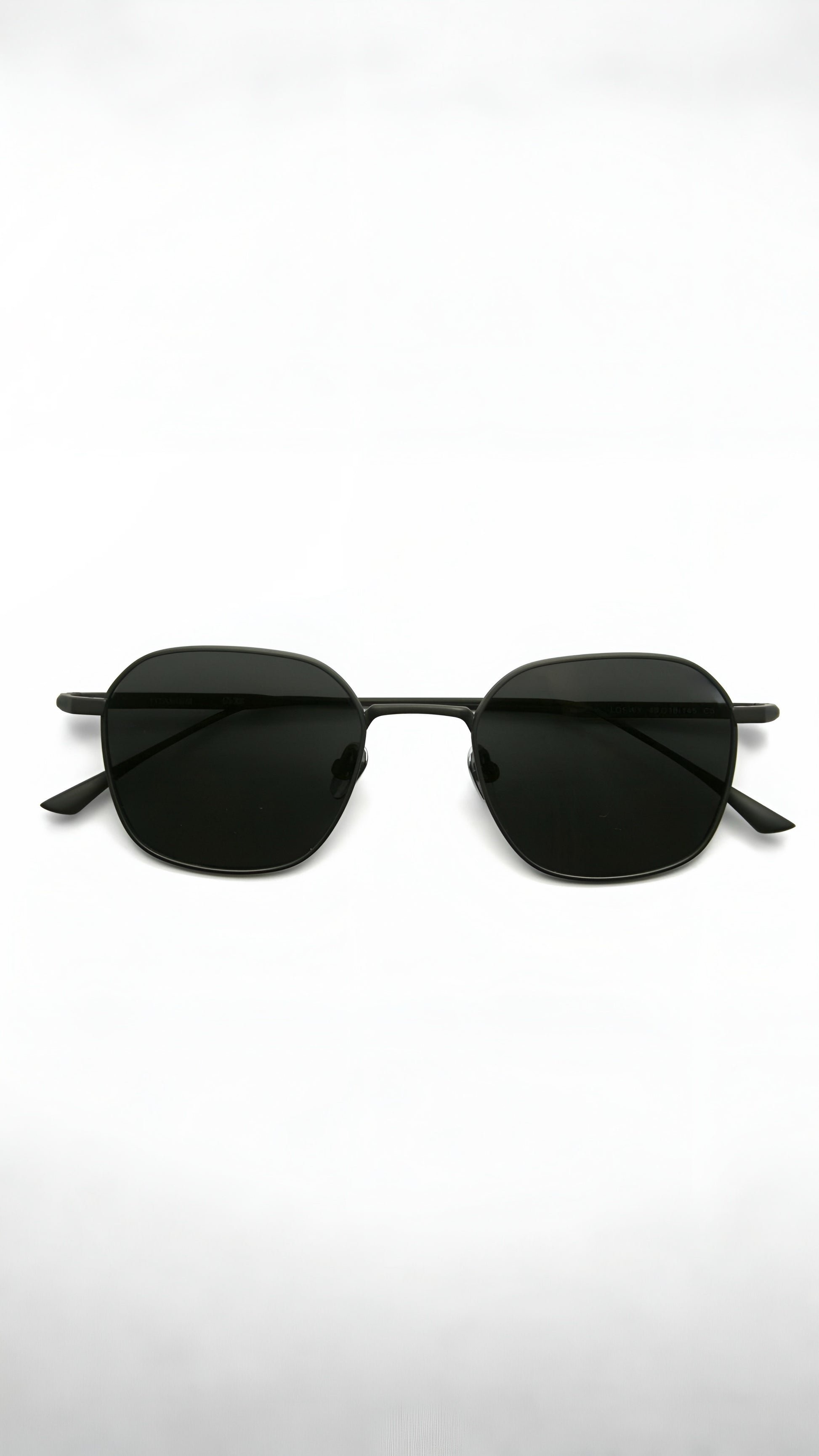 Shelby Black titanium blue light glasses - Di Capo