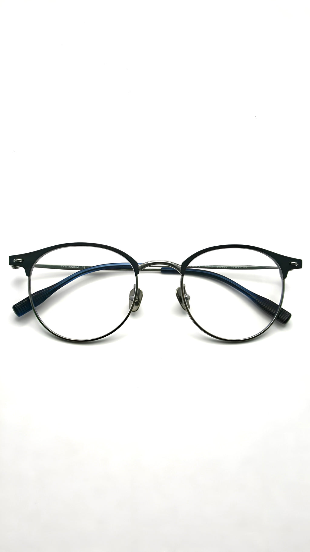 Gatsby Grey titanium blue light glasses - Di Capo