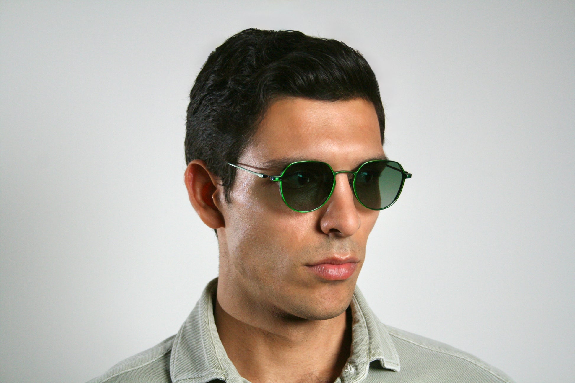Vesper blue light glasses in Green - Di Capo eyewear