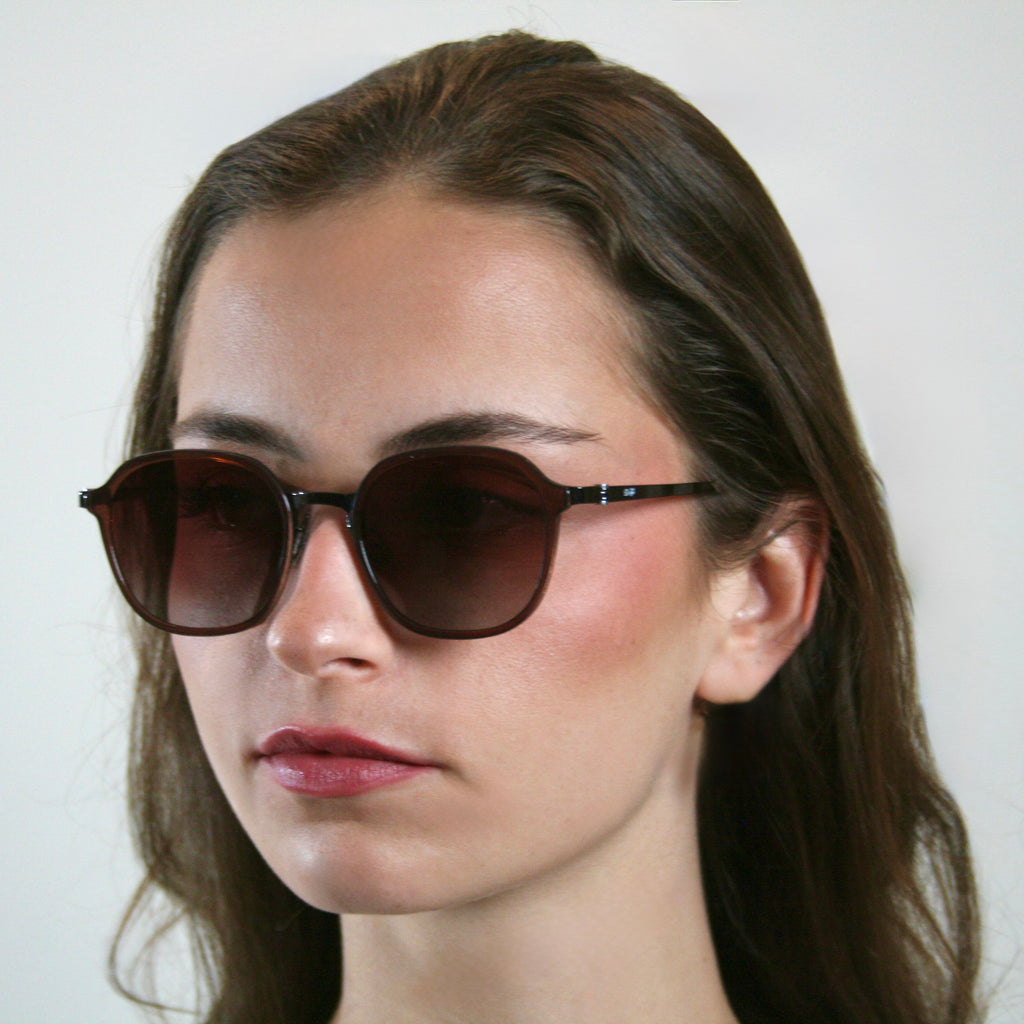 Di Capo Miranda blue light glasses - Green titanium frame