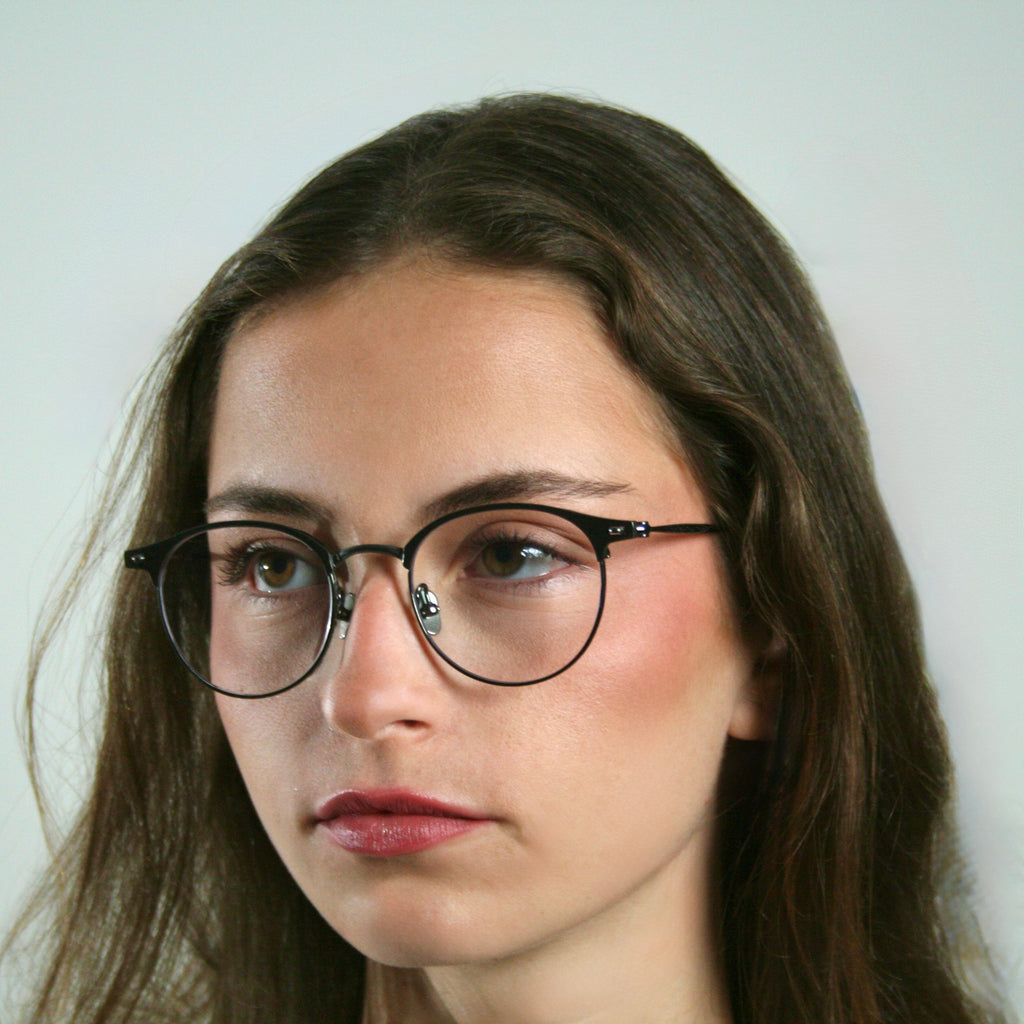 Di Capo Gatsby Silver - premium titanium blue light glasses