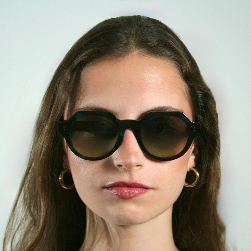 Di Capo Atitlan Forest Green sunglasses - acetate frame