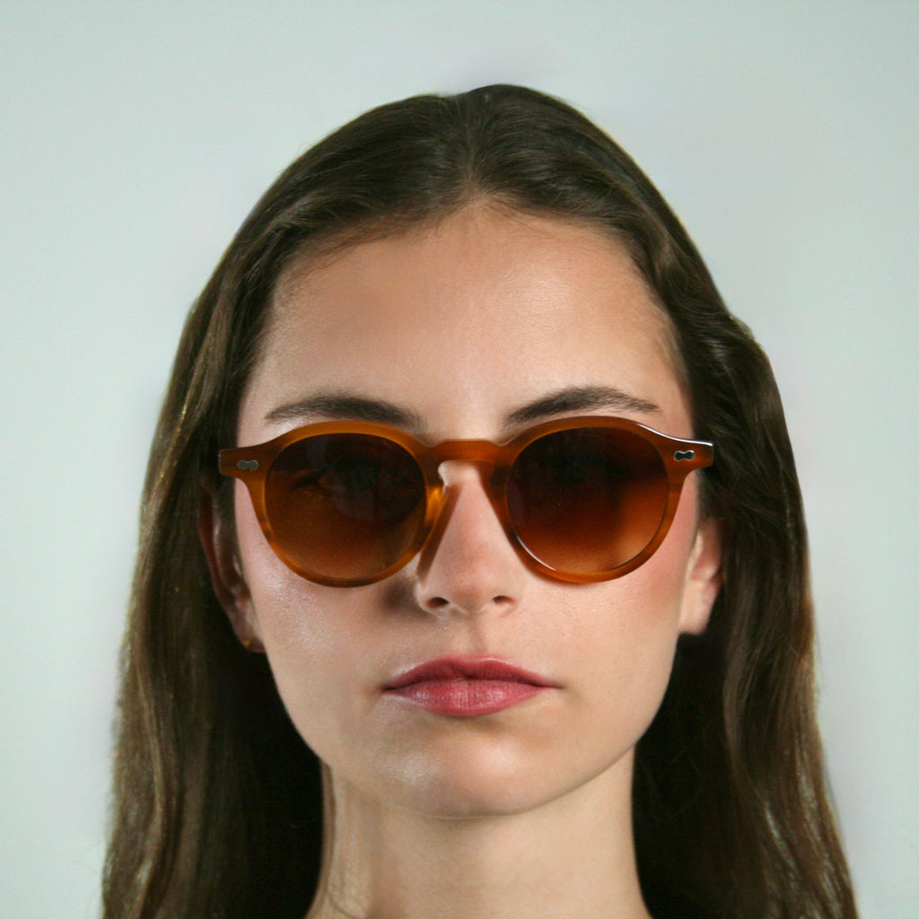Di Capo Tourmaline sunglasses - Forest Green acetate frame detail