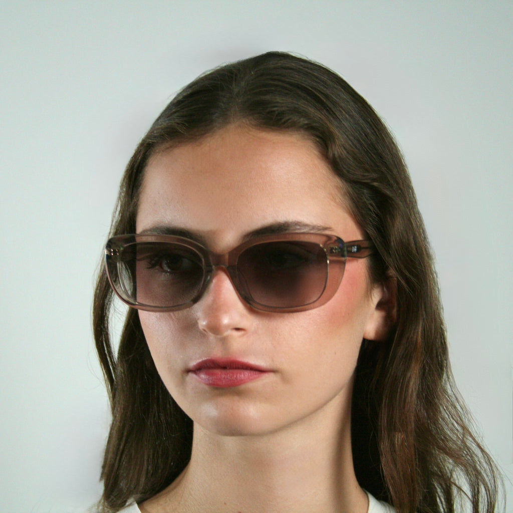 Di Capo Holbox sunglasses - Olive Green acetate frame detail
