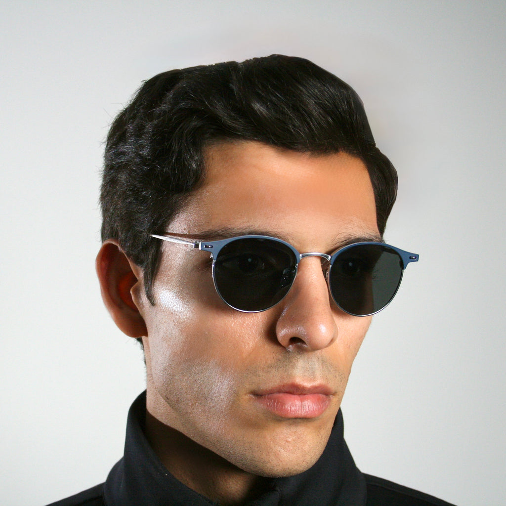 Di Capo Gatsby Blue blue light glasses - titanium frame