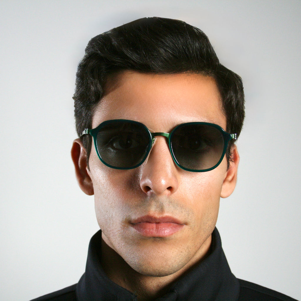 Di Capo Miranda Green - premium acetate blue light glasses