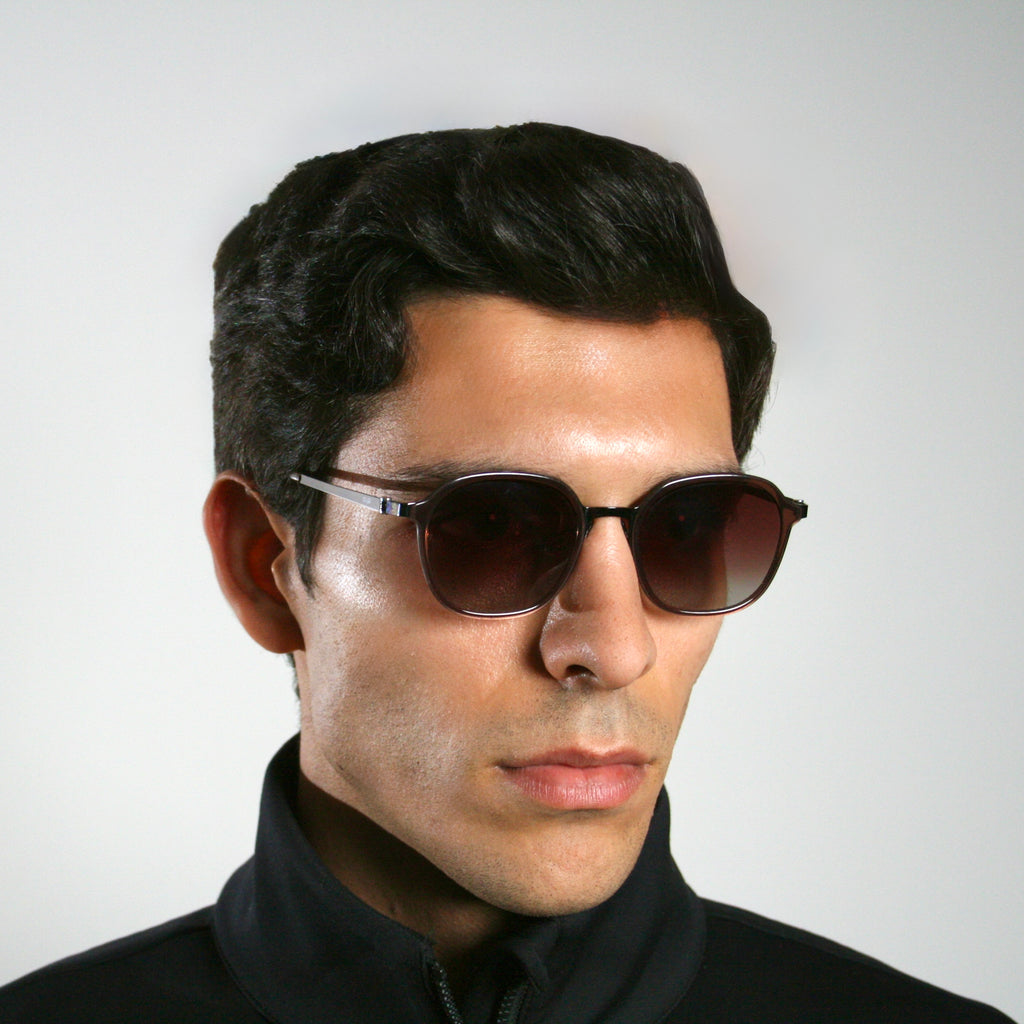 Di Capo Miranda Green blue light glasses - titanium frame
