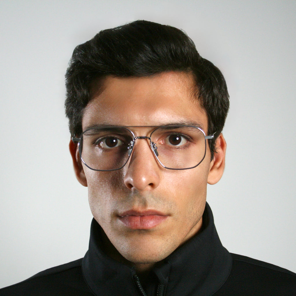 Montana Silver titanium frame - Di Capo screen glasses