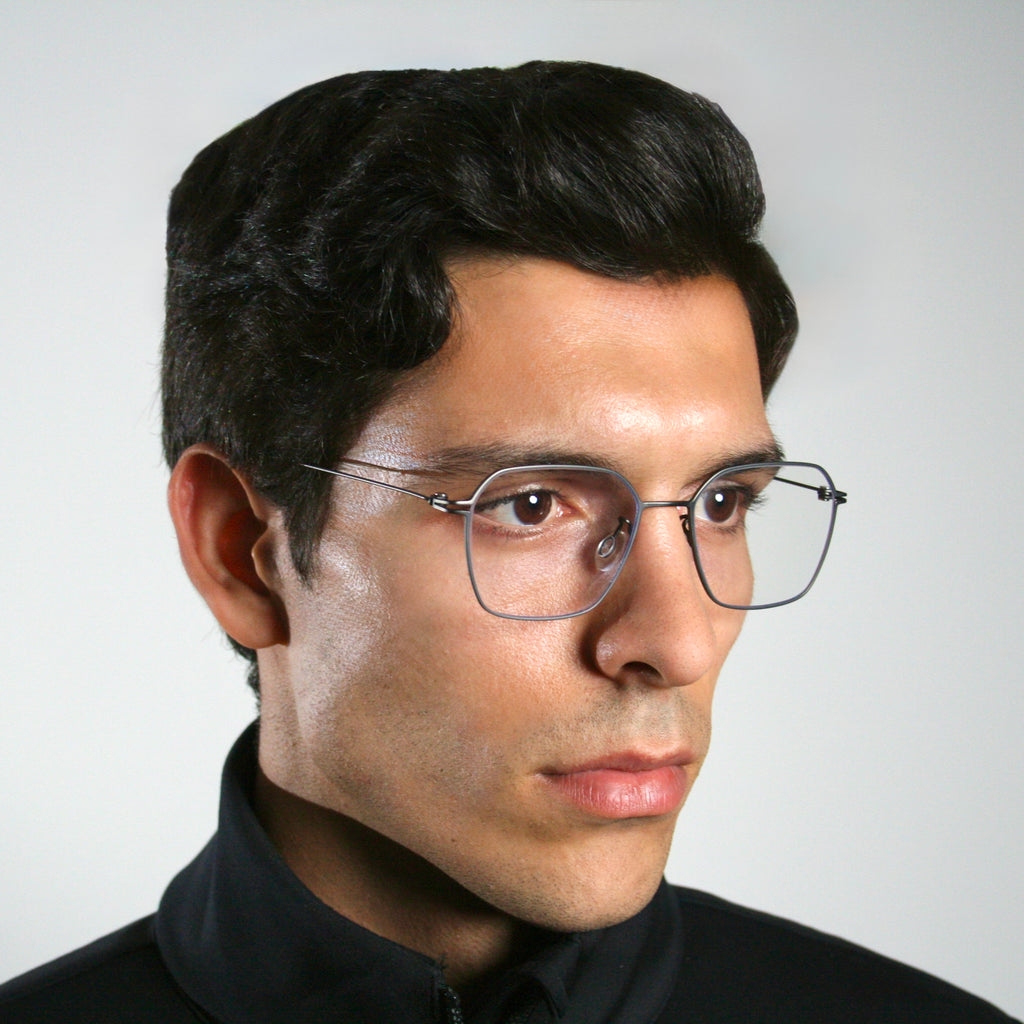 Di Capo Gekko Silver blue light glasses - titanium frame