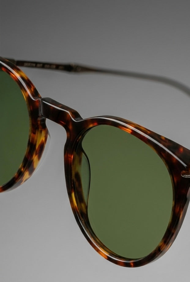 Di Capo Ace - Green titanium blue light glasses
