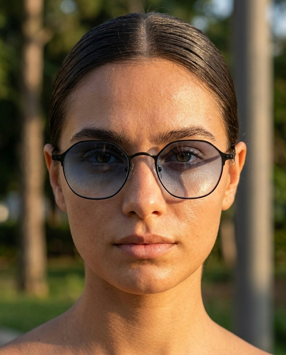 Belfort Black acetate frame - Di Capo screen glasses