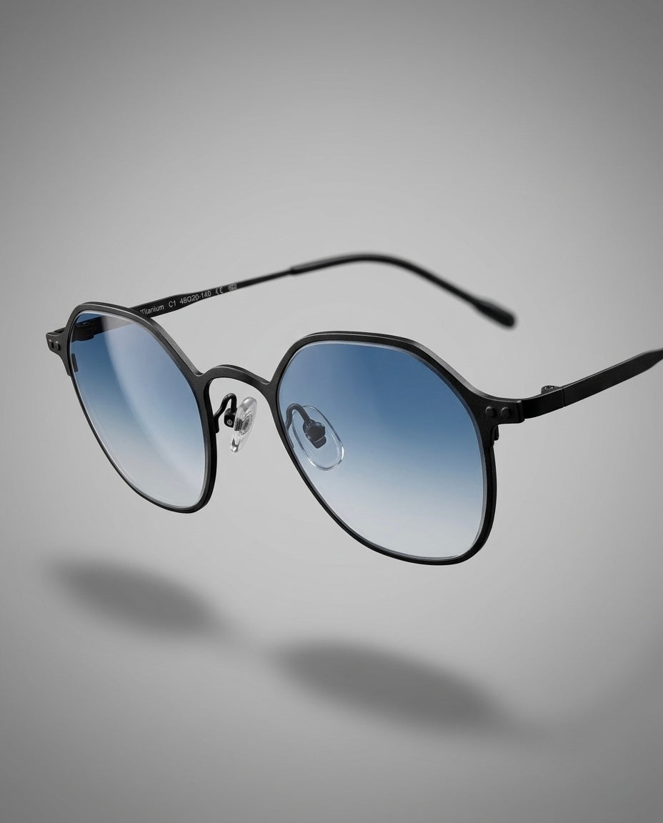 Belfort blue light glasses in Black - Di Capo eyewear